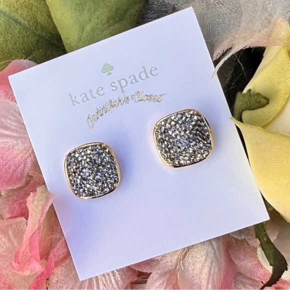 NWT ♠️ Kate Spade Pave Stud Earrings - Picture 5 of 5